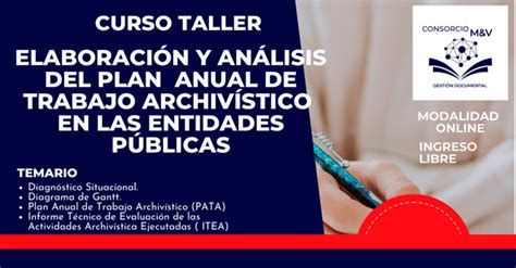 Curso online gratis Elaboración y análisis del plan anual de trabajo