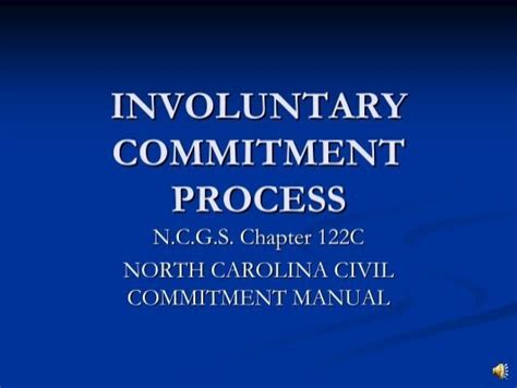 Involuntary Commitment Process