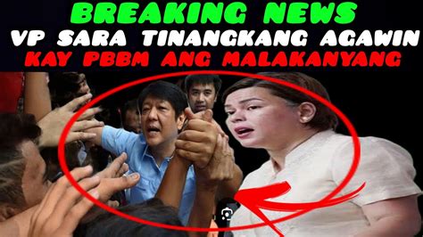 PAGLUSOB AT PAG AGAW NI VP SARA SA MALAKANYANG PATALSIKIN SI PBBM