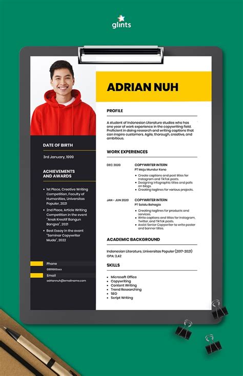 Contoh Cv Kreativ Mahasiswa Hot Sex Picture