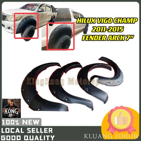 TOYOTA HILUX VIGO CHAMP 2011 2015 FENDER ARCH 7 6PCS FRAME SKIRT COVER