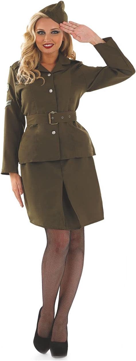 Fun Shack Army Girl Costume For Women Military Costume Women Womens