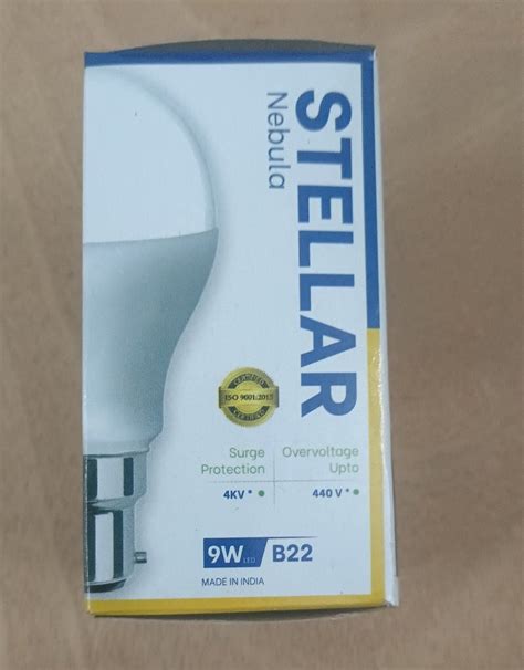 B22 Stellar Nebula 9w Aluminium Led Bulb 6500k Cool White At Rs 35piece In Rajarhat Gopalpur