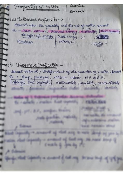 Solution Thermodynamics Handwrittennotes Physics Wallah Lectures Neet