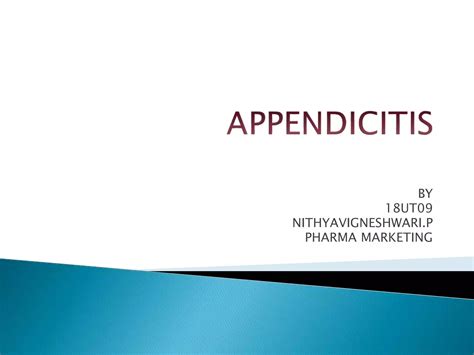 Appendicitis Ppt