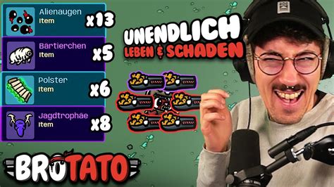 BUSTED OP OVERBROKEN Endlos Modus Build Brotato YouTube