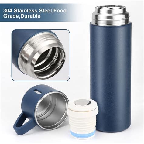 500ml Stainless Steel Thermo Vacuum Insulated Bottle With Cup For Coffee Hot Drink And Cold