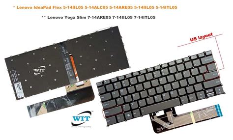 Laptop Internal Keyboard Keypad For Lenovo IdeaPad Flex 5 14IIL05 5