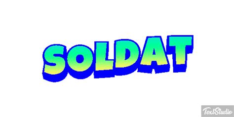 Soldat Mot Designs De Logo En Anim