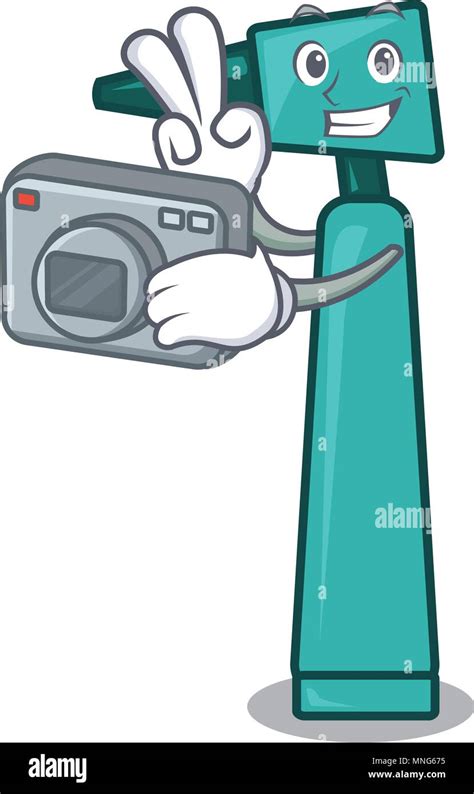 Photographer Otoscope Mascot Cartoon Style Stock Vector Image Art Alamy