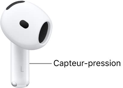 Utilisation Des Commandes Et Des Gestes Avec Les AirPods Assistance