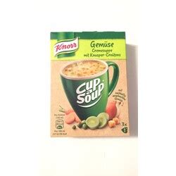 KNORR Cup a Soup Gemüse Cremesuppe mit Knusper Croûtons Inhaltsstoffe