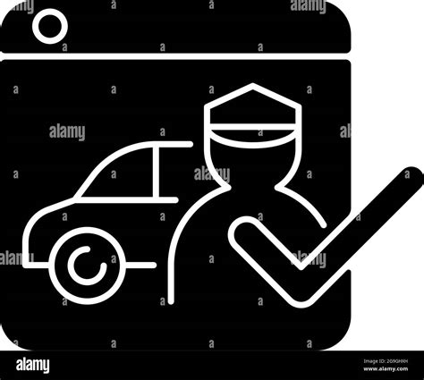 Ride Hailing Platforms Black Glyph Icon Stock Vector Image Art Alamy