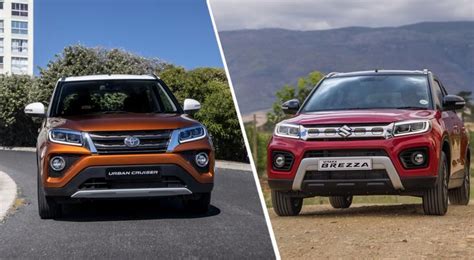 Suzuki Vitara Brezza Vs Toyota Urban Cruiser Key Differences