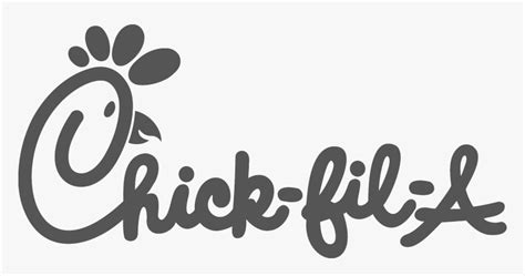 Chick Fil A Logo Black And White, HD Png Download - kindpng