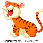 cartoon tiger vector clipart image  stock photo public domain