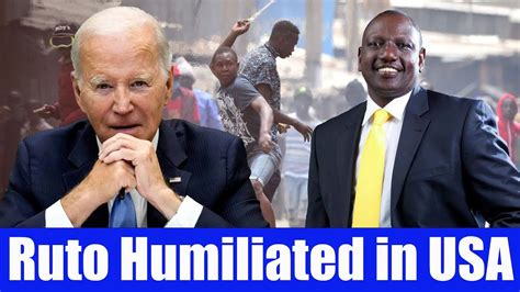 Frustrated Ruto Hides As Haitians Protest In Usa Against Him Youtube