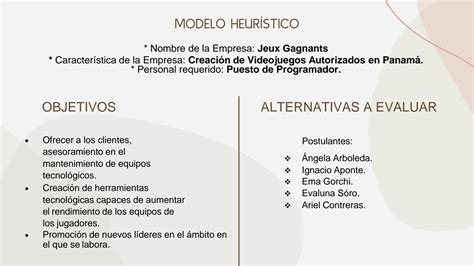 Solution Modelo Heuristico Ejemplo Studypool