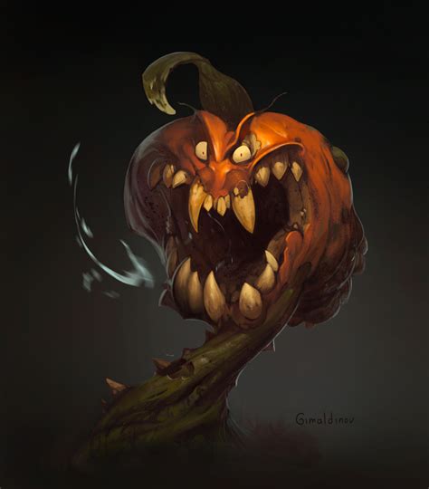 Creepy Pumpkin Creepy Pumpkin Halloween Drawings Halloween Painting