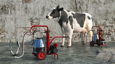 Cow with Farm Equipment Collection 3D Model $199 - .3ds .obj .max .c4d ...