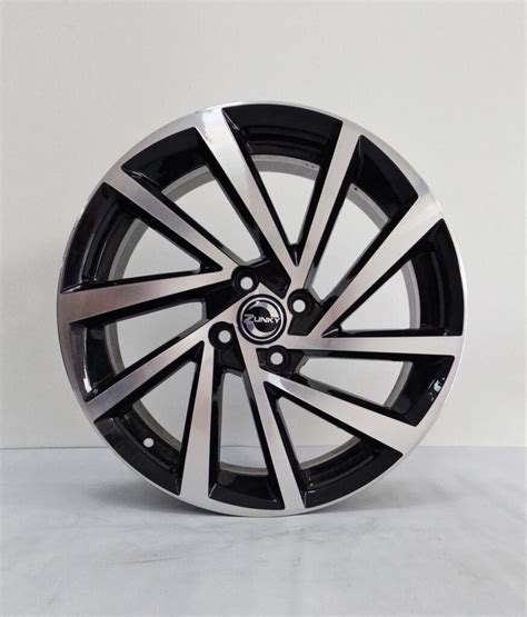 Rodas Aro 17 R Seven Zunky 4x100 Preta Diamant Em Promoção