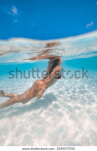 Sexy Bikini Girl Swimming Under Water Stock Photo Shutterstock