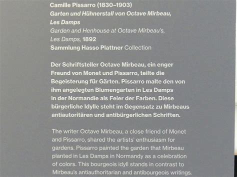 Garten Und H Hnerstall Von Octave Mirbeau Les Damps Camille Pissarro