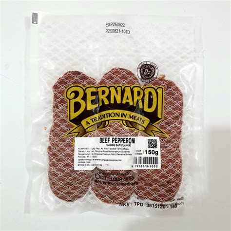 Jual Bernardi Beef Pepperoni G Kota Medan Yummy Frozen Foods