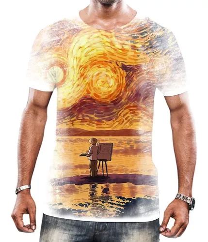 Camisa Camiseta Unissex Arte Vincent Van Gogh Pintura 10 Parcelamento