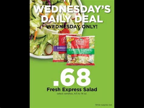 Hy Vee Wednesday S Daily Deal Fresh Express Salad 68 Sale 01 25 2023