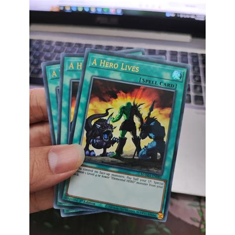 Yugioh Funny Shop 1 Lá Thẻ Bài A Hero Lives Mama En081 Ultra Rare