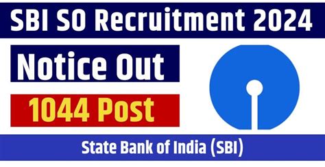 SBI SO Recruitment 2024 Eligibility Details Apply Online