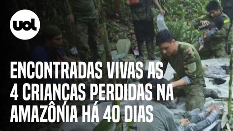 Encontradas Vivas Crian As Perdidas Na Amaz Nia Colombiana H Dias