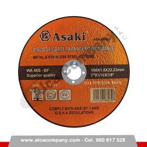 Disco De Corte Para Acero ASK08823 ASAKI Peru ALCA COMPANY S A C