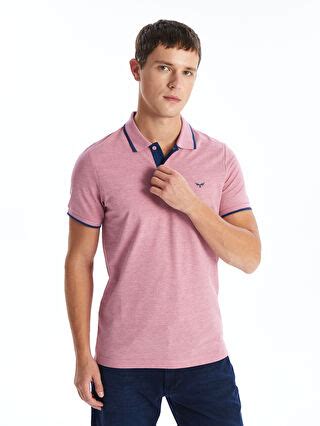 PEMBE Polo Yaka Kısa Kollu Pike Erkek Tişört S40987Z8 EHL LCW