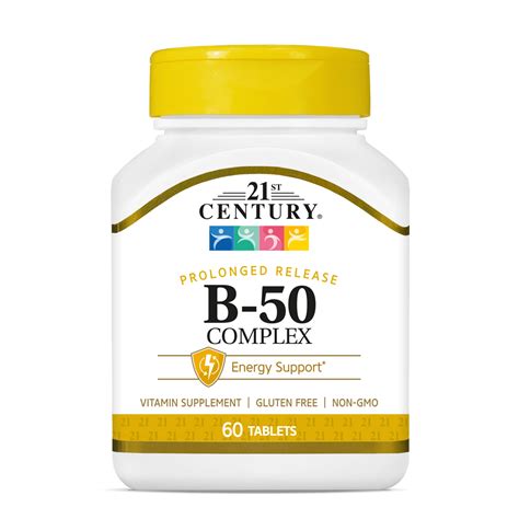 B-50 Complex - 60 Prolonged Release Tablets | 21st Century HealthCare, Inc.