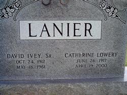 David Ivey Lanier Sr 1912 1961 Mémorial Find a Grave