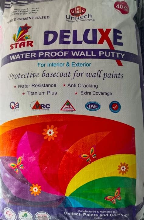 Deluxe White Cement Based Wall Putty 40 Kg At 750 Bag In Jhansi ID