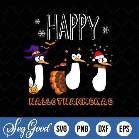 Happy Hallothanksmas SVG Christmas Svg Halloween SVG Than Inspire