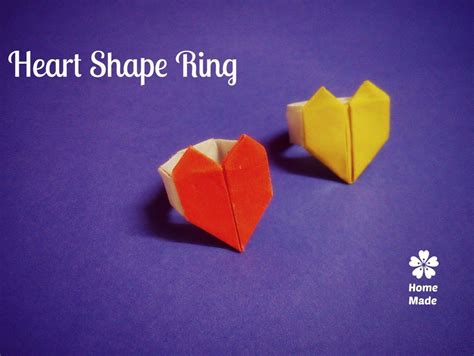 How To Make A Paper Ring With A Heart - Origami