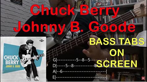 Chuck Berry Johnny B Goode Simplified Bass Line Basscover With Tabs Youtube