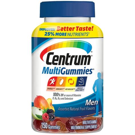 Centrum Multigummies Mens Multivitamin Gummies Multivitamin