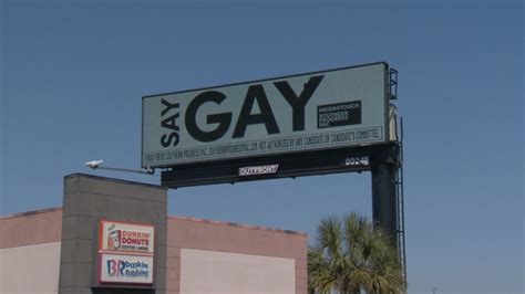 Say Gay Billboard Appears On Same Day Florida Gov DeSantis Signs Controversial Bill Into Law