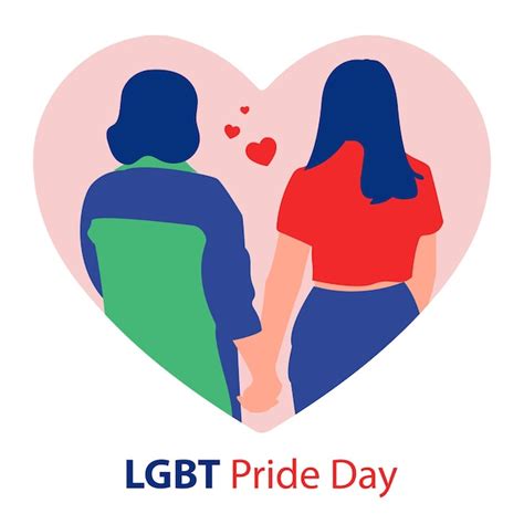 Premium Vector Lgbt Pride Lesbian Couple Illustration