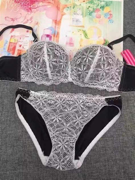 Sexy Lingerie Sets Half Cup Brassiere Women Comfy Push Up Bra And Panty Set Dn Ebay