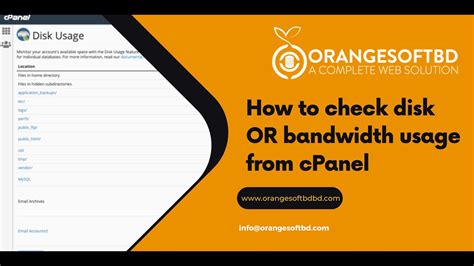 How To Check Disk Usage Of Directory And Bandwidth Usage With Orange