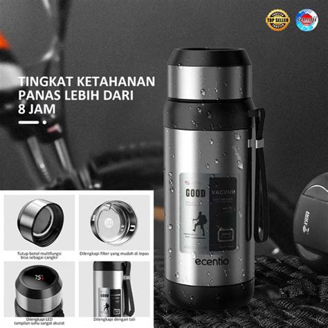 Jual Termos Air Panas Dan Dingin Ecentio 1000 Ml Stainless Steel Botol