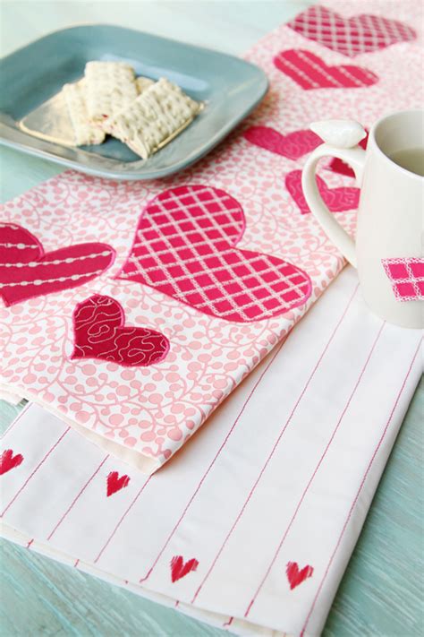 How to Make "Be My Valentine" Kitchen Towels | WeAllSew