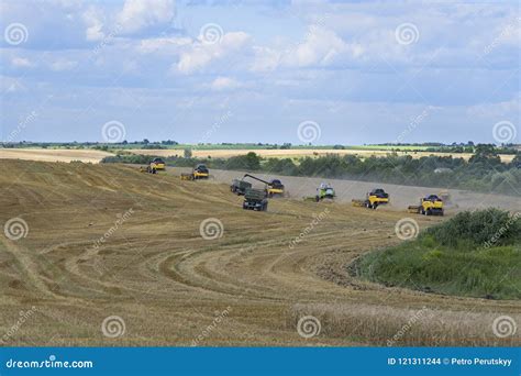 Harvester machine stock photo. Image of agricultural - 121311244