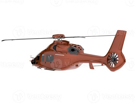 Helicopter isolated on transparent background. 3d rendering ...